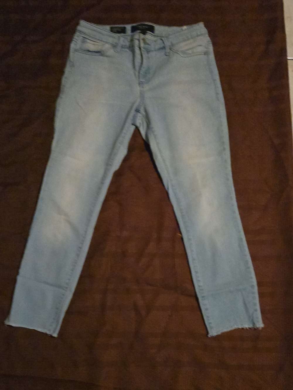 Nine West Light Blue Cropped Skinny Jeans